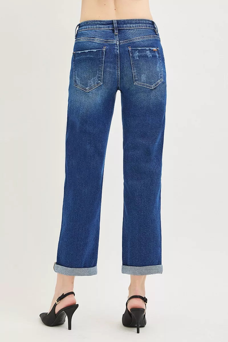 Blue jeans on a white background