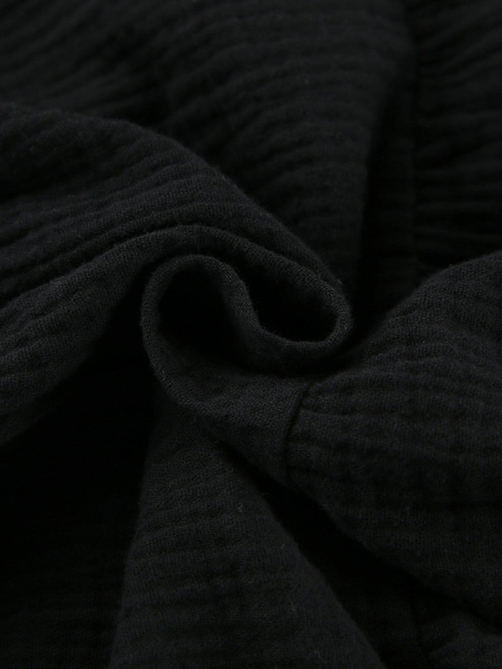 Close-up of dark textured fabric